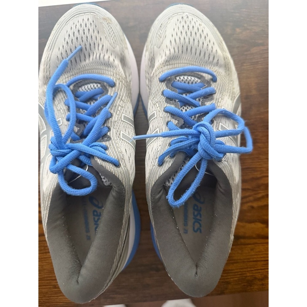 Asics Gel-Nimbus 21 Womens Running Shoes Grey Blue 1012A156 Size 9
